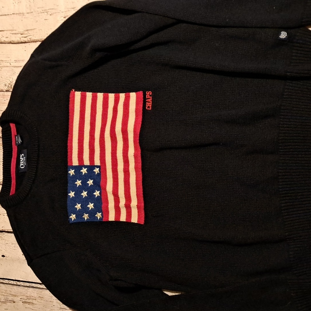 Chaps American Flag Sweater